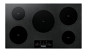 THOR Kitchen 36 Inch Built-In Induction Cooktop with 5 Elements, TIH36