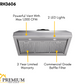 Thor Kitchen 36 in. 1,000 CFM Under Cabinet LED Range Hood in Stainless Steel, TRH3606