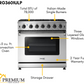 Thor Kitchen 36 in. 6.0 Cu. Ft Propane Gas Range in Stainless Steel, LRG3601ULP