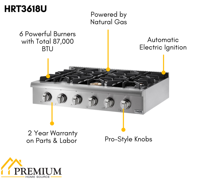 Professional Gas Rangetops & Electrical Cooktops