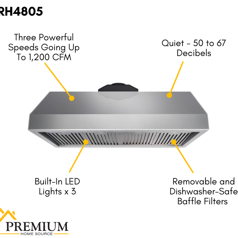 Thor Kitchen Professional Package 48 in. Propane Gas Range, Range Hood, Refrigerator, Dishwasher, Microwave Drawer, Wine Cooler, AP-HRG4808ULP-8