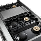THOR Kitchen 48 in. 6.7 cu. ft. Professional Natural Gas Range in Stainless Steel, HRG4808U