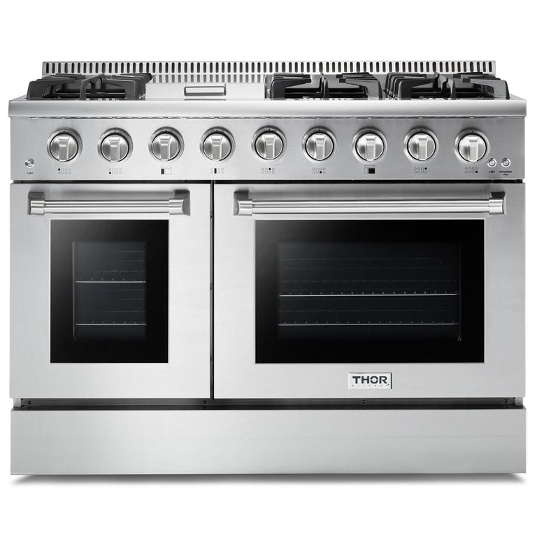 Thor Kitchen Package - 48" Gas Range, Refrigerator, Dishwasher, Microwave, AP-HRG4808U-6