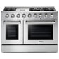 THOR Kitchen 48 in. 6.7 cu. ft. Professional Propane Gas Range in Stainless Steel, HRG4808ULP