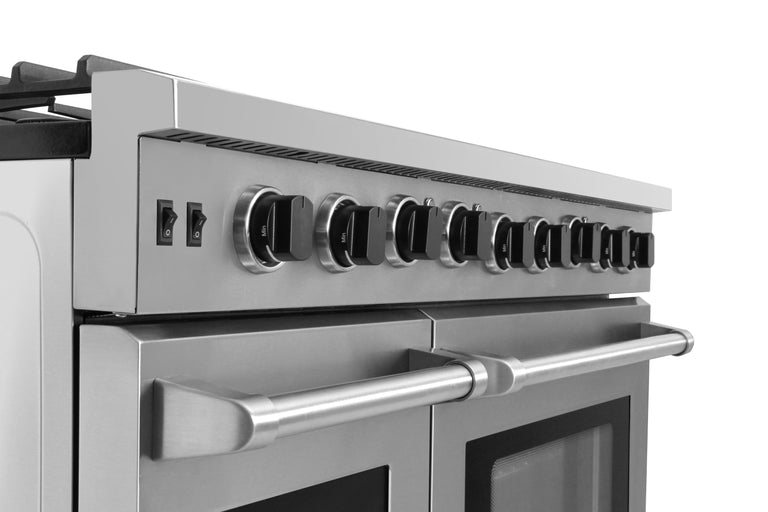 Thor Appliance Appliance Set - 48 In. Gas Range, Range Hood, Refrigerator, Dishwasher, Wine Cooler, AS-LRG4807U-W-3