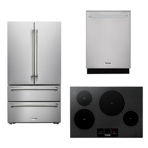 THOR Kitchen Package - 30" Induction Cooktop, Refrigerator, Dishwasher, AP-TIH30-2