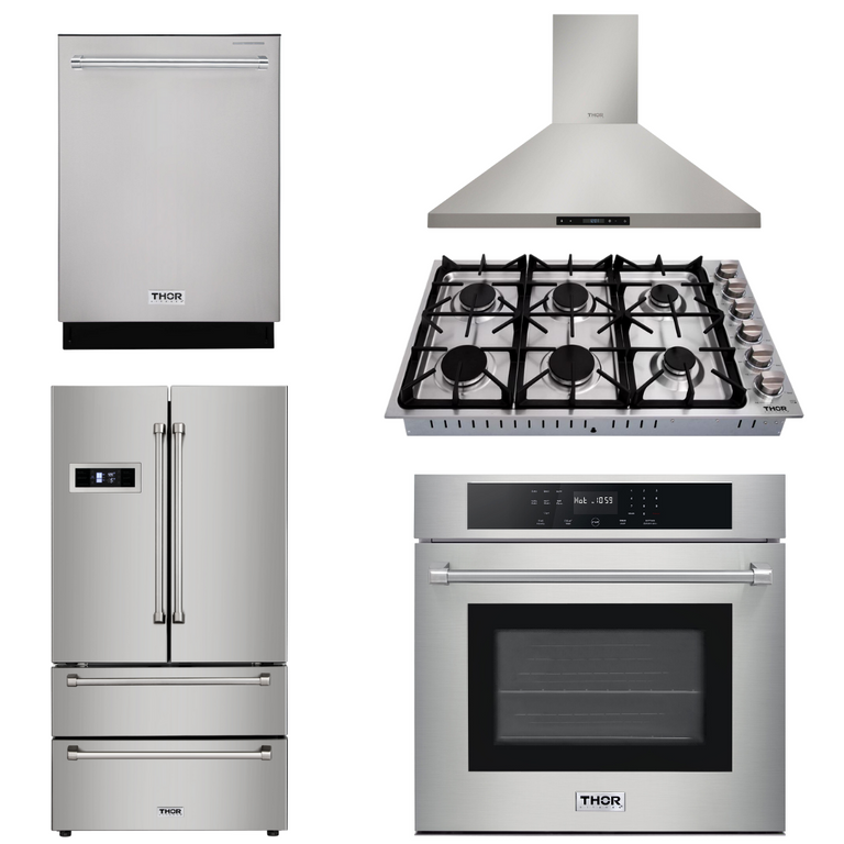 Fotile 30 in. 2-Piece Kitchen Package - Gas Cooktop - Range Hood