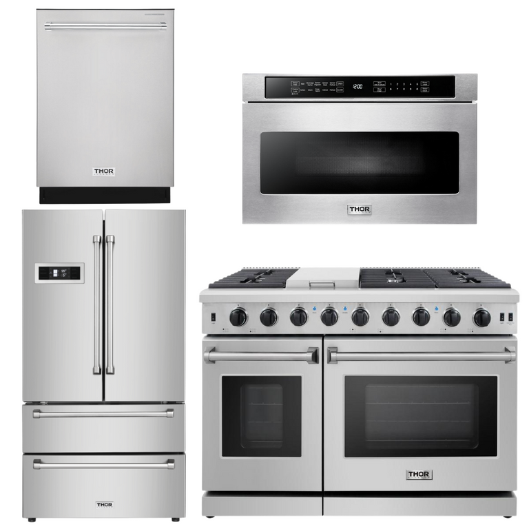 Refrigerator and top dishwasher package