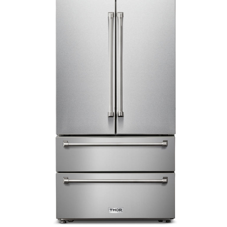 Thor Kitchen Appliance Package - 30 In. Propane Gas Range, Range Hood, Refrigerator, Dishwasher, Wine Cooler, AP-TRG3001LP-4