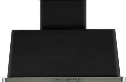 ILVE 40 in. Majestic Glossy Black Wall Mount Range Hood with 600 CFM Blower, UAM100BK