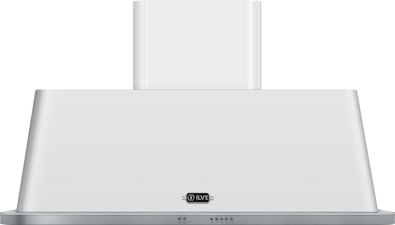 ILVE 48 in. Majestic White Wall Mount Range Hood with 600 CFM Blower, UAM120WH