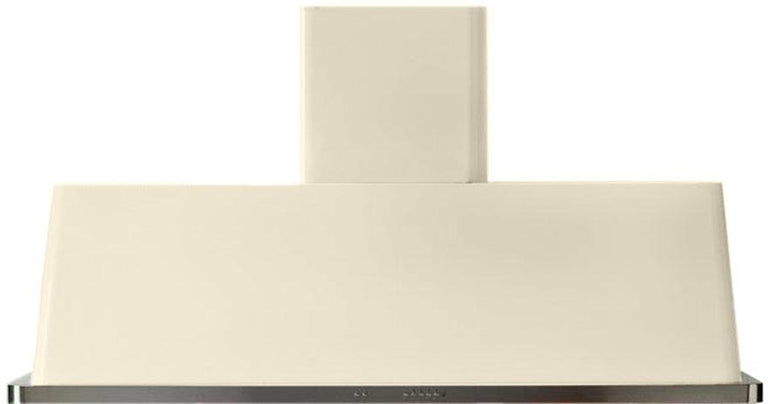 ILVE 60 in. Majestic Antique White Wall Mount Range Hood with 600 CFM Blower, UAM150AW