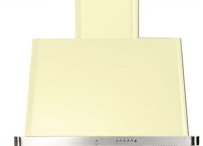 ILVE 30 in. Majestic Antique White Wall Mount Range Hood with 600 CFM Blower, UAM76AW