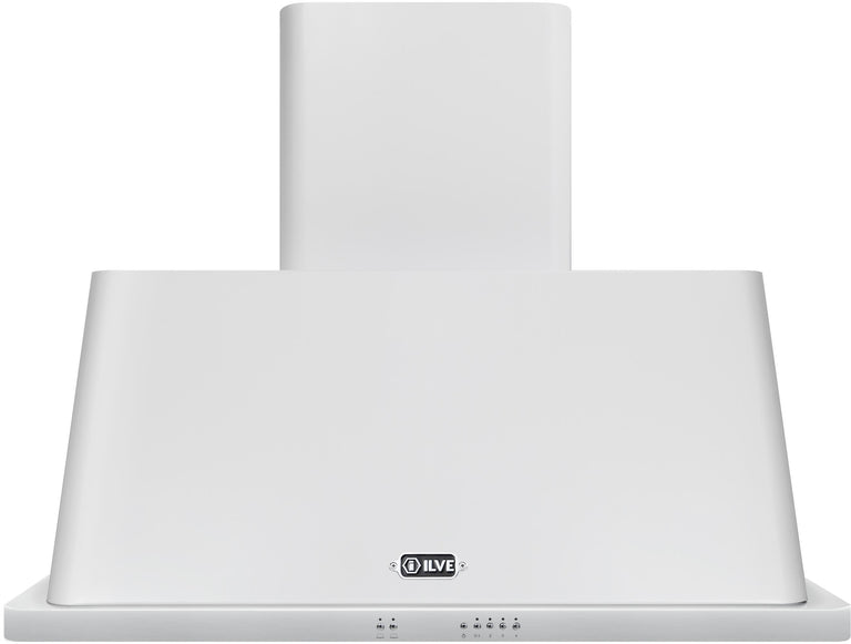 ILVE 36 in. Majestic White Wall Mount Range Hood with 600 CFM Blower, UAM90WH
