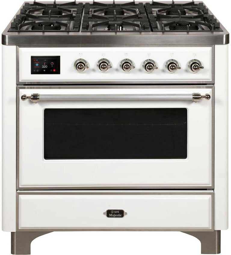 ILVE 36 in. Majestic II Series Natural Gas Burner and Single