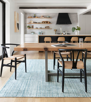 Loloi Rugs Urbana Collection Rug in Aqua - 9'6" x 13'6"