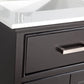 Vanity Art 24 in. Single Sink Vanity & Mirror - Espresso, VA1024E