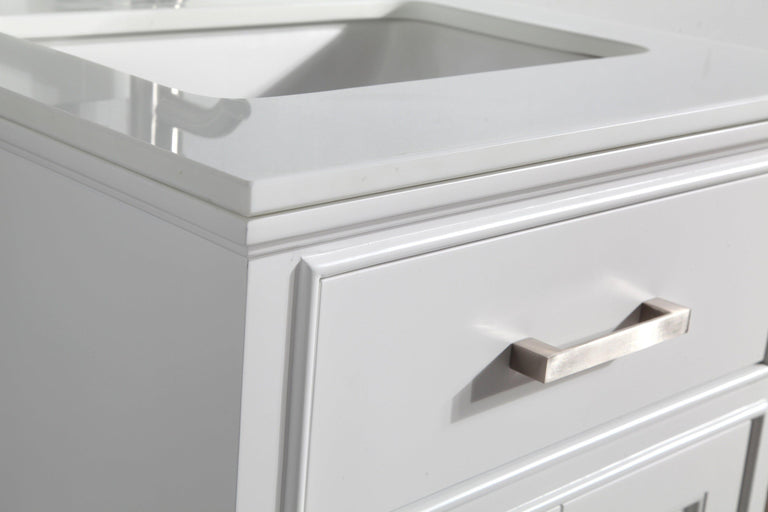 Vanity Art 24 in. Single Sink Vanity & Mirror - White, VA1024W