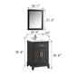 Vanity Art 30 in. Single Sink Vanity & Mirror - Espresso, VA1030E