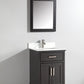 Vanity Art 30 in. Single Sink Vanity & Mirror - Espresso, VA1030E