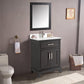 Vanity Art 30 in. Single Sink Vanity & Mirror - Espresso, VA1030E