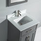 Vanity Art 30 in. Single Sink Vanity & Mirror - Grey, VA1030G