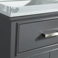 Vanity Art 30 in. Single Sink Vanity & Mirror - Grey, VA1030G