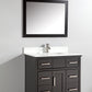Vanity Art 36 in. Single Sink Vanity & Mirror - Espresso, VA1036E