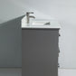 Vanity Art 36 in. Single Sink Vanity & Mirror - Grey, VA1036G