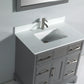 Vanity Art 36 in. Single Sink Vanity & Mirror - Grey, VA1036G