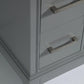 Vanity Art 36 in. Single Sink Vanity & Mirror - Grey, VA1036G