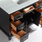 Genoa 48 in. W x 22 in. D x 36 in. H Vanity in Espresso with Single Basin Vanity Top in White Phoenix Stone and Mirror