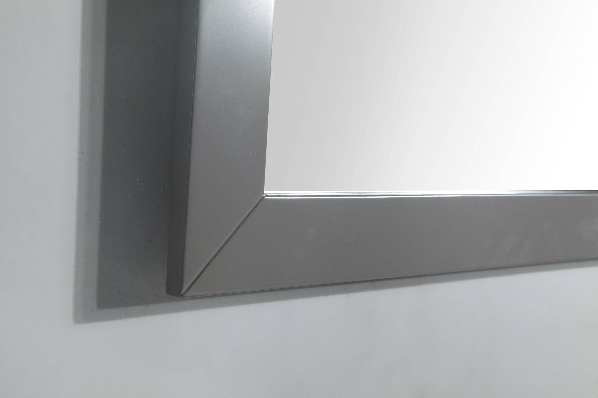 Genoa 48 in. W x 22 in. D x 36 in. H Vanity in Grey with Single Basin Vanity Top in White Phoenix Stone and Mirror