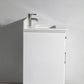 Genoa 48 in. W x 22 in. D x 36 in. H Vanity in White with Single Basin Vanity Top in White Phoenix Stone and Mirror