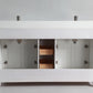 Genoa 60 in. W x 22 in. D x 36 in. H Bath Vanity in White with Vanity Top in White with White Basin and Mirror
