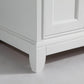 Genoa 60 in. W x 22 in. D x 36 in. H Bath Vanity in White with Vanity Top in White with White Basin and Mirror