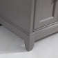 Vanity Art Vanity Set With White Stone Top, Gray, Standard Mirror, 60"