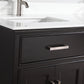 Vanity Art 72 in. Double Sink Vanity & Mirror - Espresso, VA1072DE