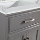 Vanity Art 72 in. Double Sink Vanity & Mirror - Grey, VA1072DG