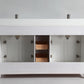 Vanity Art 72 in. Double Sink Vanity & Mirror - White, VA1072DW