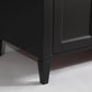 Vanity Art 30 in. Single Sink Vanity in Carrara Marble & Mirror - Espresso, VA2030-E
