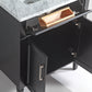Vanity Art 30 in. Single Sink Vanity in Carrara Marble & Mirror - Espresso, VA2030-E