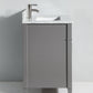 Vanity Art 30 in. Single Sink Vanity in Carrara Marble & Mirror - Grey, VA2030-G