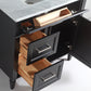 Vanity Art 36 in. Single Sink Vanity in Carrara Marble & Mirror - Espresso, VA2036-E