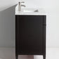 Vanity Art 36 in. Single Sink Vanity in Carrara Marble & Mirror - Espresso, VA2036-E