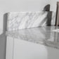 Vanity Art 36 in. Single Sink Vanity in Carrara Marble & Mirror - White, VA2036-W