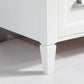 Vanity Art 36 in. Single Sink Vanity in Carrara Marble & Mirror - White, VA2036-W