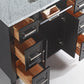 Vanity Art 48 in. Single Sink Vanity in Carrara Marble & Mirror - Espresso, VA2048-E