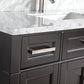Vanity Art 48 in. Single Sink Vanity in Carrara Marble & Mirror - Espresso, VA2048-E