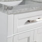 Vanity Art 60 in. Double Sink Vanity in Carrara Marble & Mirror - White, VA2060DW
